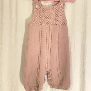 Baby girls knit romper
